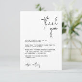 シッスタイリッシュクモダンフォト結婚ズ サンキューカード (スタンド正面)