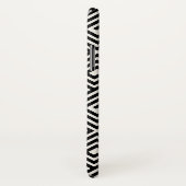 シッスタイリッシュク黒モダンアイボリーギリシャ鍵モノグラム Case-Mate iPhoneケース (裏面/右)