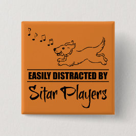 シッターランニング選手に気を取られやすいの犬 缶バッジ