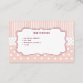 シッター用名刺ベビー 名刺 (裏面)