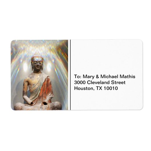 シッダールタゴータマ像 ラベル (正面)