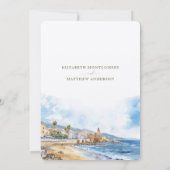 シッチェスビーチス救ペイン旅行 – ザ・デイト 招待状 (裏面)