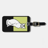 シッティングキャットジュリーデグラアグアールヌーボー ラゲッジタグ (正面横)