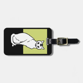 シッティングキャットジュリーデグラアグアールヌーボー ラゲッジタグ