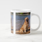 シッティングゴールデンリトリーバー ジャンボコーヒーマグカップ (右)