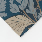 シッティングハレウィリアムモリスインスパイアフローラ フリースブランケット (角)