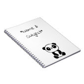 シッティングパンダベアノート ノートブック (右側)