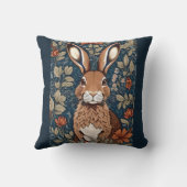 シッティングブラウンラビットヴィンテージフローラ クッション (裏面)