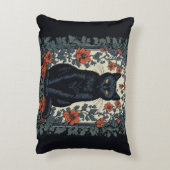 シッティングブラックキャットヴィンテージフローラ アクセントクッション (裏面(縦))