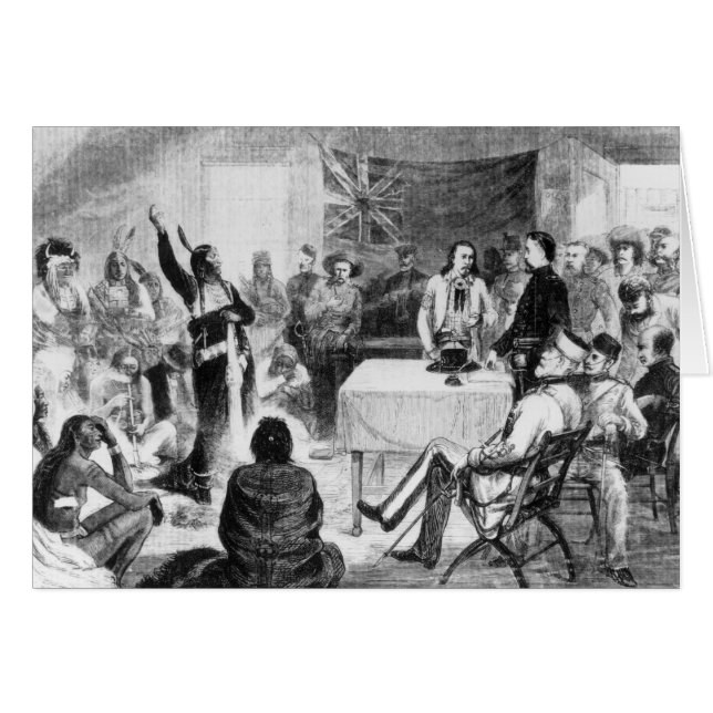 シッティングブル議会1877年 (正面横)