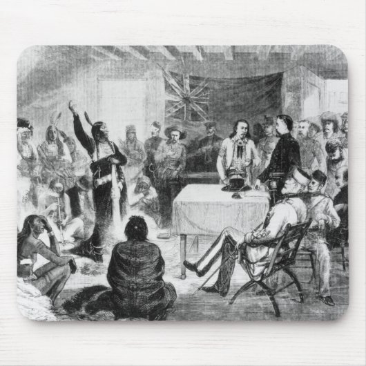 シッティングブル議会1877年 マウスパッド (正面)