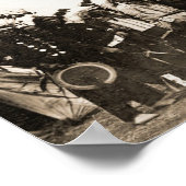 シッティングブル&バッファロービルグループ写真 ポスター (角)