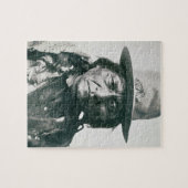 シッティングブル(1831-1890年) (b/wの写真) ジグソーパズル (横)