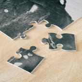 シッティングブル(1831-1890年) (b/wの写真) ジグソーパズル (側面)