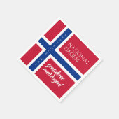 シットンデ・マイ5月17日ノルウェー国旗 スタンダードカクテルナプキン (角)