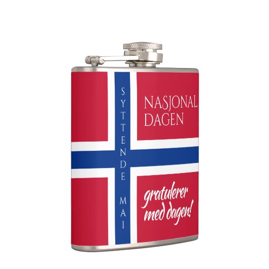 シットンデ・マイ5月17日ノルウェー国旗 フラスク (右)