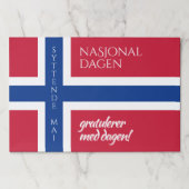 シットンデ・マイ5月17日ノルウェー国旗 ペーパーパッド (正面)