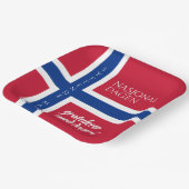 シットンデ・マイ5月17日ノルウェー国旗 ペーパープレート (傾斜あり)