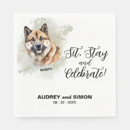 シット・ステイ祝・アキタ結婚ズ スタンダードランチョンナプキン