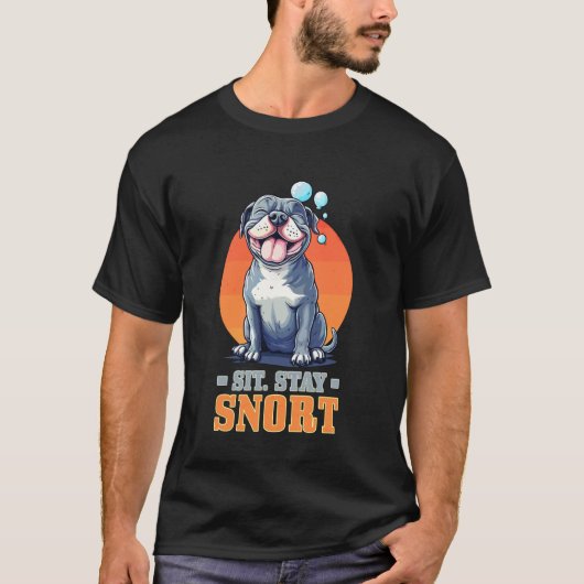 シット ステイ スノート Tシャツ (正面)