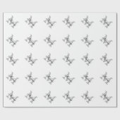 シッパーソナライズされたクネームモノグラムラッピング紙 ラッピングペーパー (フラット)