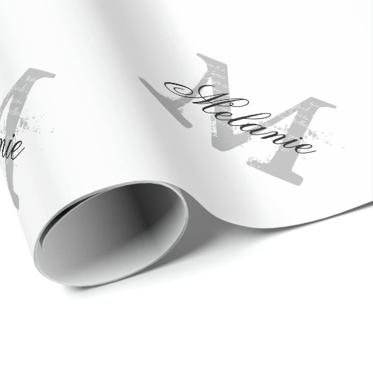 シッパーソナライズされたクネームモノグラムラッピング紙 ラッピングペーパー (ロールコーナー)