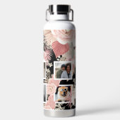 シッパーソナライズされたクフォトボホフローラデザイン ウォーターボトル (背面)