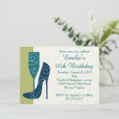 シップインスタイルワインシャンパン誕生日招待状 招待状 (スタンド正面)