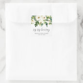 シップシップフーレイ エレガントホワイト フラワーブライダルシャワー スクエアシール (バッグ)