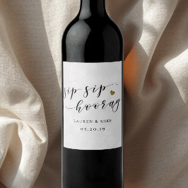 シップシップフーレイ ブライダルシャワー ウェディング ワインラベル