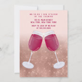 シップシップフーレイ 水彩 ワインタasting バースデー 招待状 (裏面)