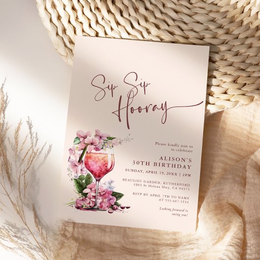 シップシップフーレイ 誕生日 お祝い ボヘミアンムーブ 招待状