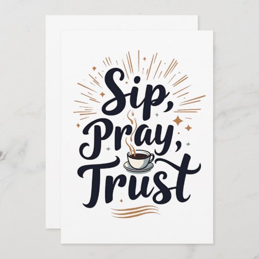 シップレイ・トラスト・コーヒー・アンド・キリスト愛好家 招待状 (正面/裏面)