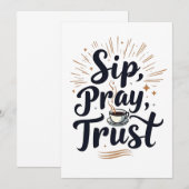 シップレイ・トラスト・コーヒー・アンド・ジーザス・ラバー 招待状 (正面/裏面)