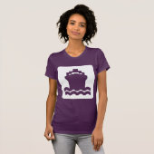 シップ シェイプ - ホワイト Tシャツ (正面フル)