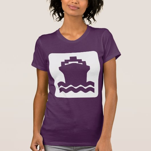 シップ シェイプ - ホワイト Tシャツ (正面)