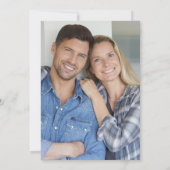 シップ シップ フーレイ ブルーフォト カップルシャワー 招待状 (裏面)