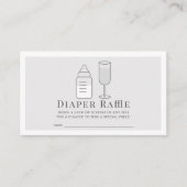 シップ&シーボトルシャンパーニュGrおむつラッフルチケット エンクロージャーカード (正面)