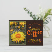 シップ スマイル アンド セレブレート コーヒー モーニング イン ザ ガーデン 招待状 (スタンド正面)