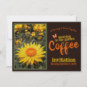 シップ スマイル アンド セレブレート コーヒー モーニング イン ザ ガーデン 招待状 (正面)