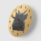 シッペルクアート ラウンド壁時計 (傾斜)