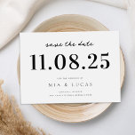 シッミニマルク結婚の日付写真なし日付を保存 セーブザデート<br><div class="desc">このシックなミニマルデザイン結婚式をパーソナライズすべての詳細で日付を保存。</div>