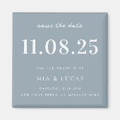 シッミニマルク結婚の日付写真なし日付を保存 マグネット (正面)
