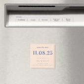 シッミニマルク結婚の日付写真なし日付を保存 マグネット (インサイチュ (食洗機))