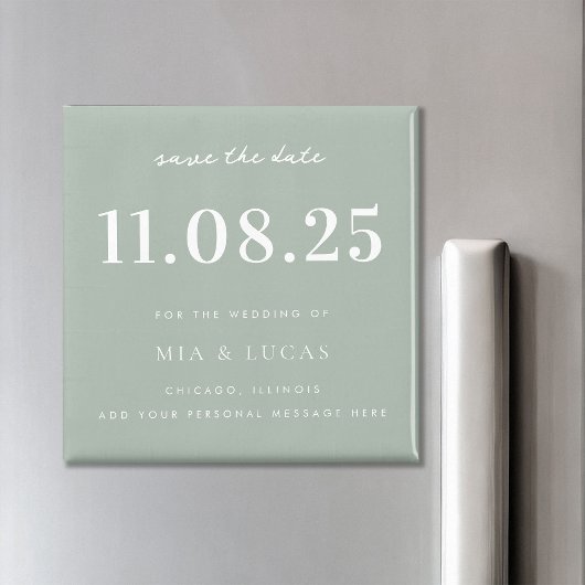シッミニマルク結婚の日付写真なし日付を保存 マグネット