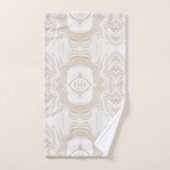 シッモダンクな白大理石フェイク金ゴールドグリッター バスタオルセット (ハンドタオル)