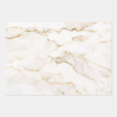 シッモダンクな白大理石金ゴールドグリッター  ラッピングペーパーシート (正面)