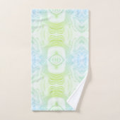 シッモダンクな緑フェイクの大理石石組織 バスタオルセット (ハンドタオル)