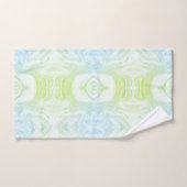 シッモダンクな緑フェイクの大理石石組織 バスタオルセット (ハンドタオル)