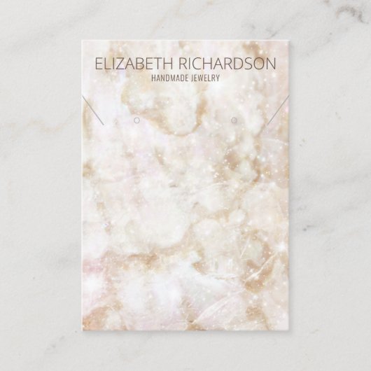 シッモダンクエレガントラグジュアリーグラムジュエリーディスプレイ 名刺 (正面)